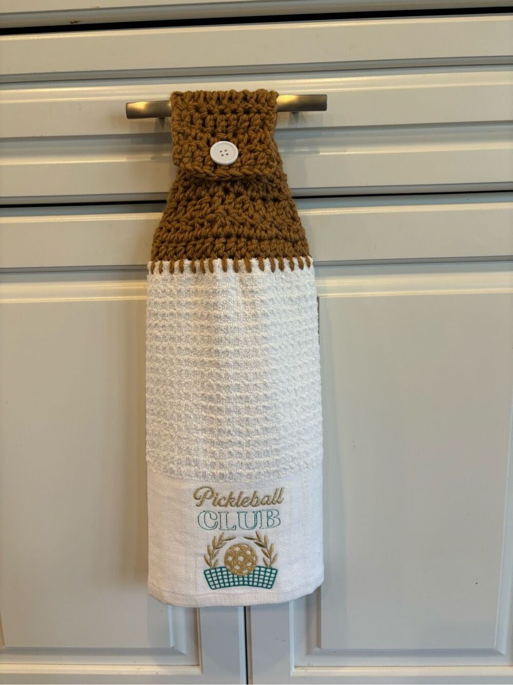 Crochet Top Kitchen Towel-Pickleball Club